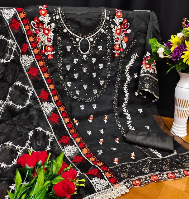 Sabella KF 139 Organza With Sequence Embroidery Salwar Kameez Wholesale catalog
