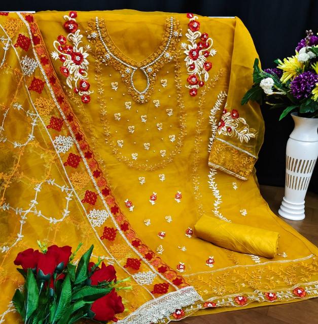 Sabella KF 139 Organza With Sequence Embroidery Salwar Kameez Wholesale catalog