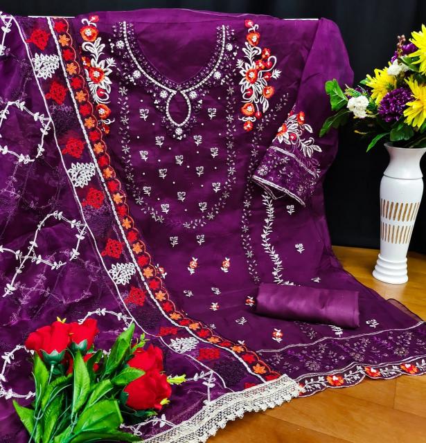Sabella KF 139 Organza With Sequence Embroidery Salwar Kameez Wholesale catalog