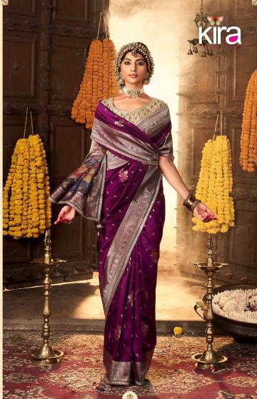 Sabella Kira Kiki Silk Weaving designer wear sarees online india