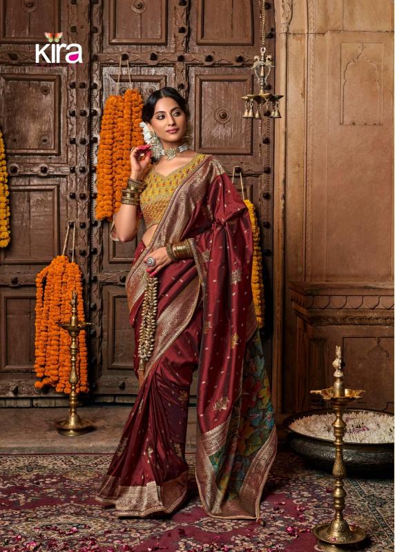 Sabella Kira Kiki Silk Weaving designer wear sarees online india