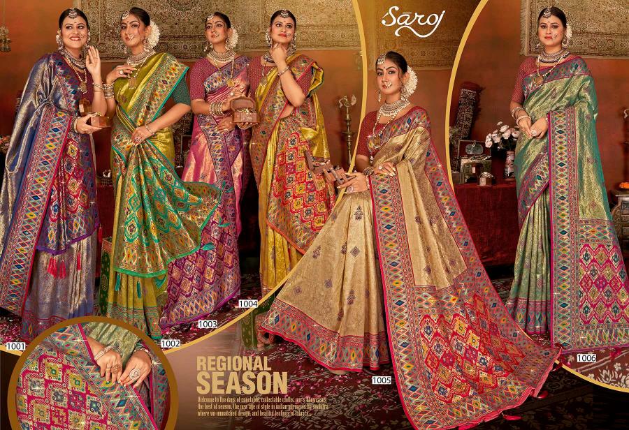 Saroj Dhadkan Tissue Swarovski vol.3 Tissue silk saree  in surat with price wholesale