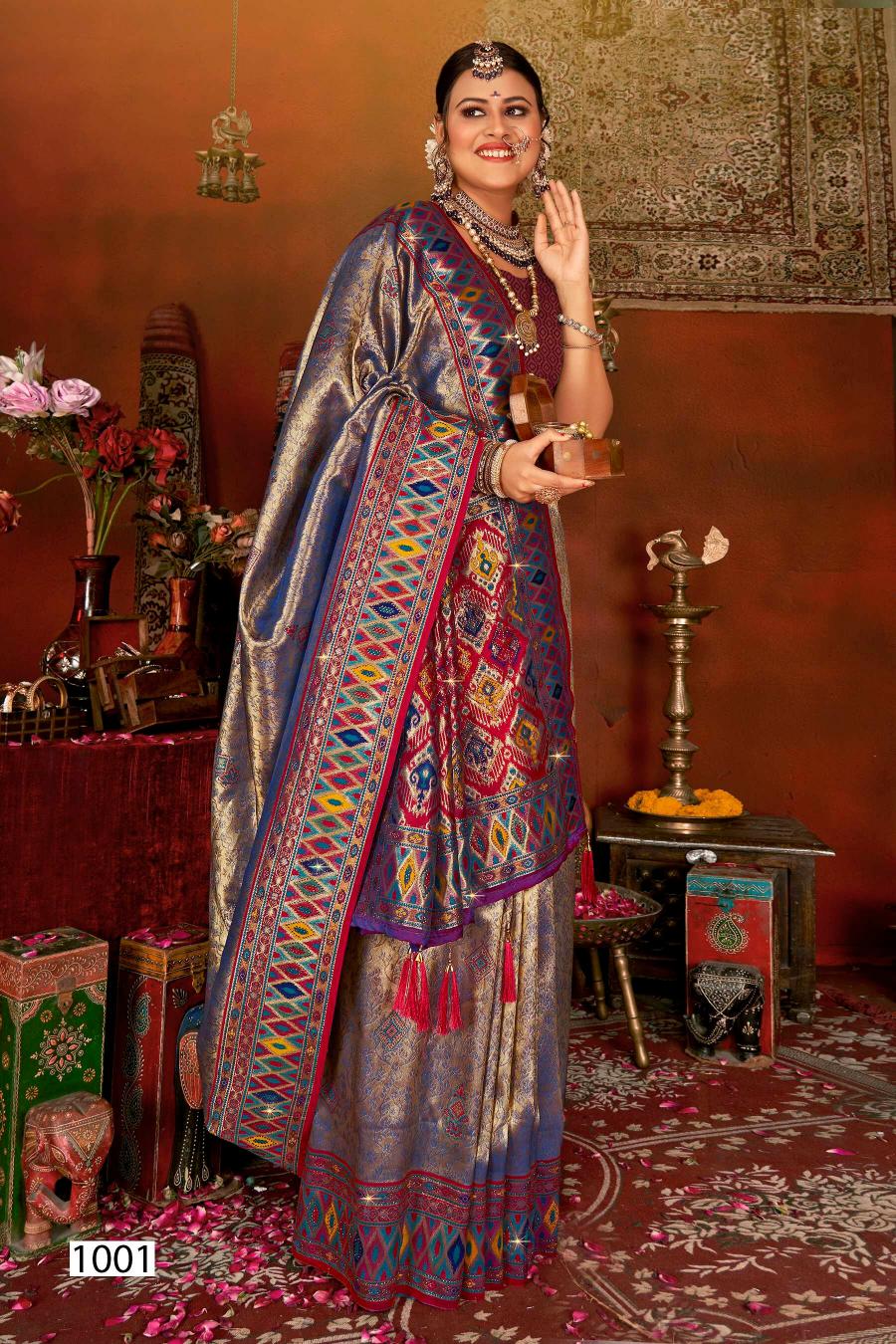 Saroj Dhadkan Tissue Swarovski vol.3 Tissue silk saree  in surat with price wholesale
