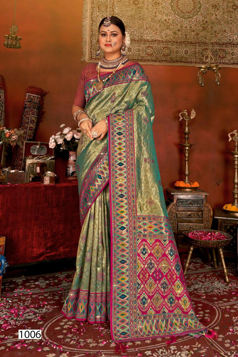 Saroj Dhadkan Tissue Swarovski vol.3 Tissue silk saree  in surat with price wholesale