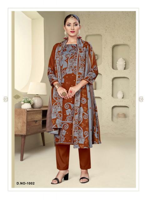 SAT Pashmina Shwal Suit Vol-15 – Dress Material - Wholesale Catalog