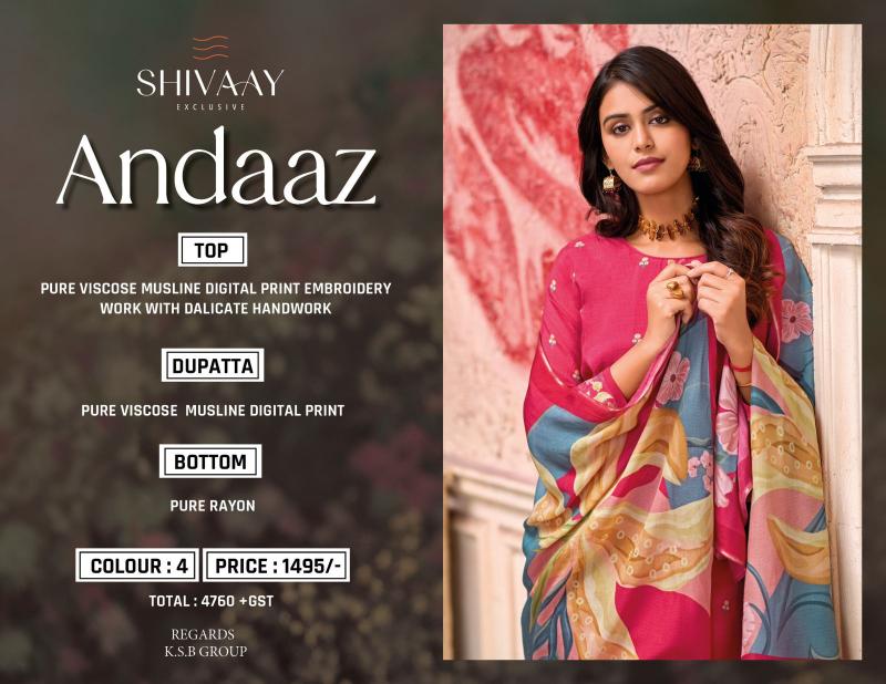 Shivaay Andaaz salwar kameez material wholesale