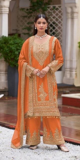 Shree Fabs K 5142 CDEFG Chinon Pakistani Suits Wholesale Catalog