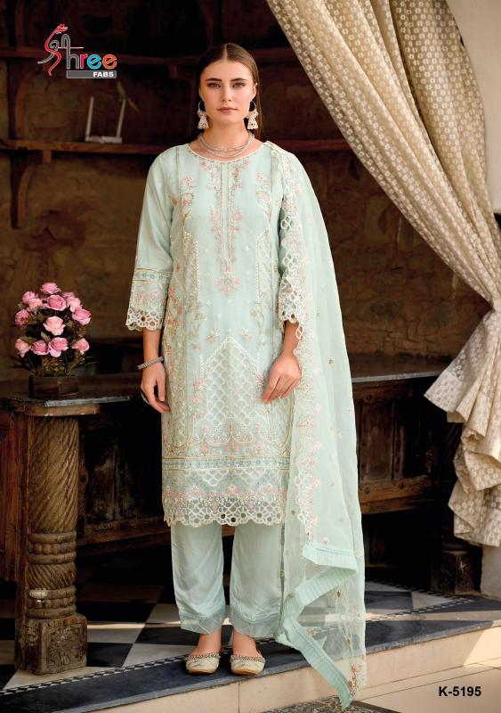 Shree Fabs K 5295 ABCD colour Heavy organza Salwar Kameez Wholesale Catalog