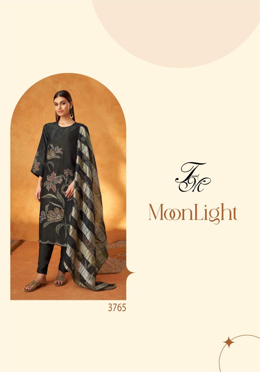 T&M Moonlight Viscose Simmer Digital Printed Salwar Kameez Wholesale Catalog