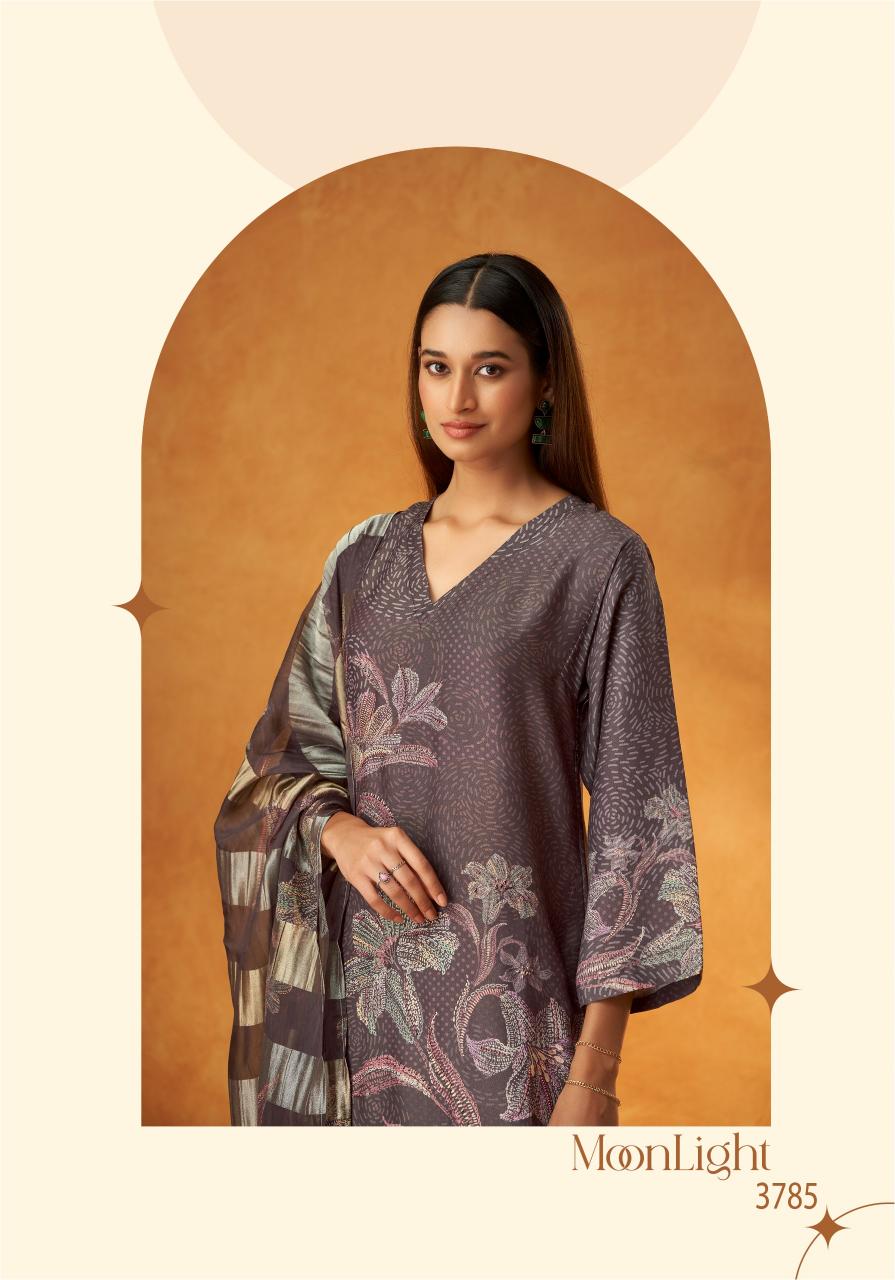 T&M Moonlight Viscose Simmer Digital Printed Salwar Kameez Wholesale Catalog
