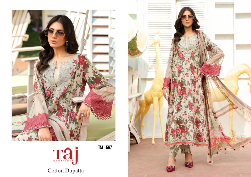 Taj 567 And 568 Chiffon Dupatta wholesaler of pakistani suits in srinagar