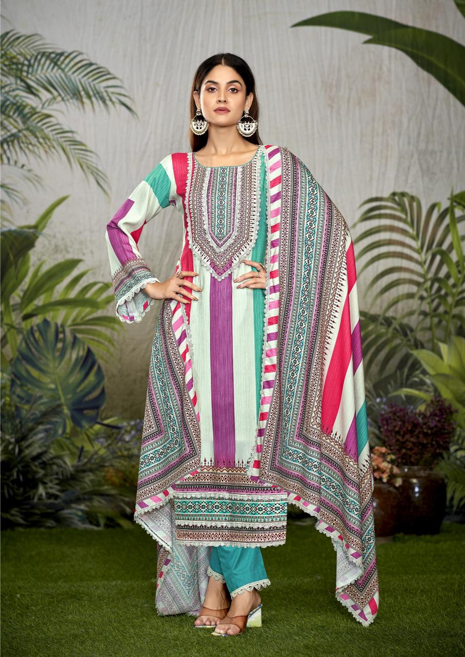 The Hermitage Shop Azaa Vol 2 unstitched salwar kameez wholesalers in mumbai