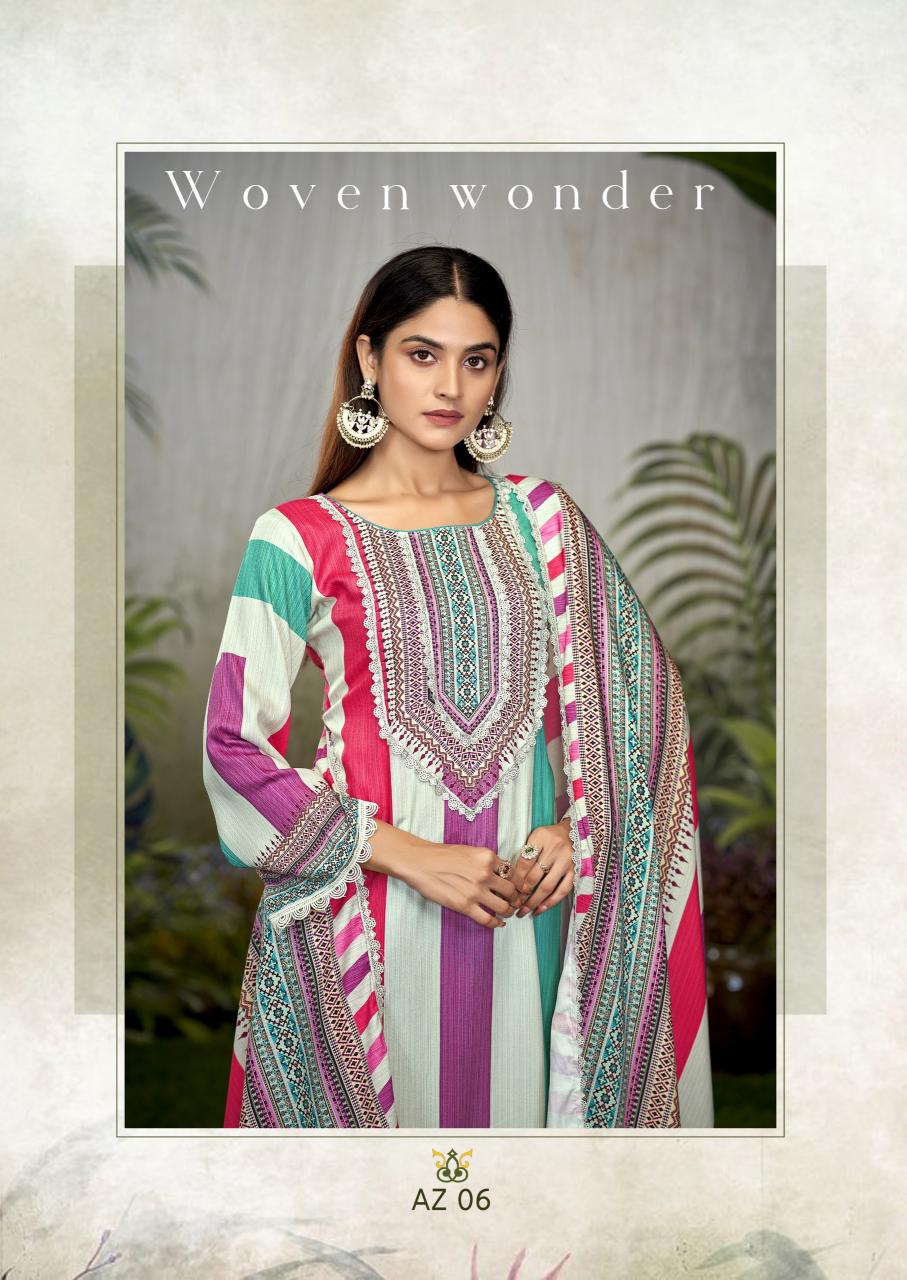 The Hermitage Shop Azaa Vol 2 unstitched salwar kameez wholesalers in mumbai