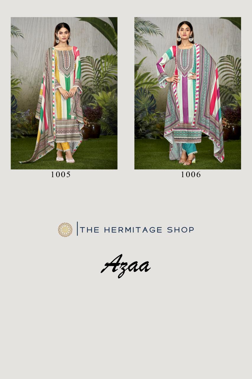 The Hermitage Shop Azaa Vol 2 unstitched salwar kameez wholesalers in mumbai