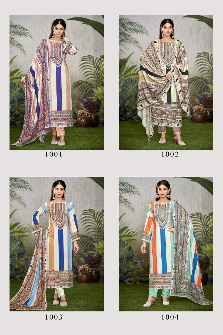 The Hermitage Shop Azaa Vol 2 unstitched salwar kameez wholesalers in mumbai