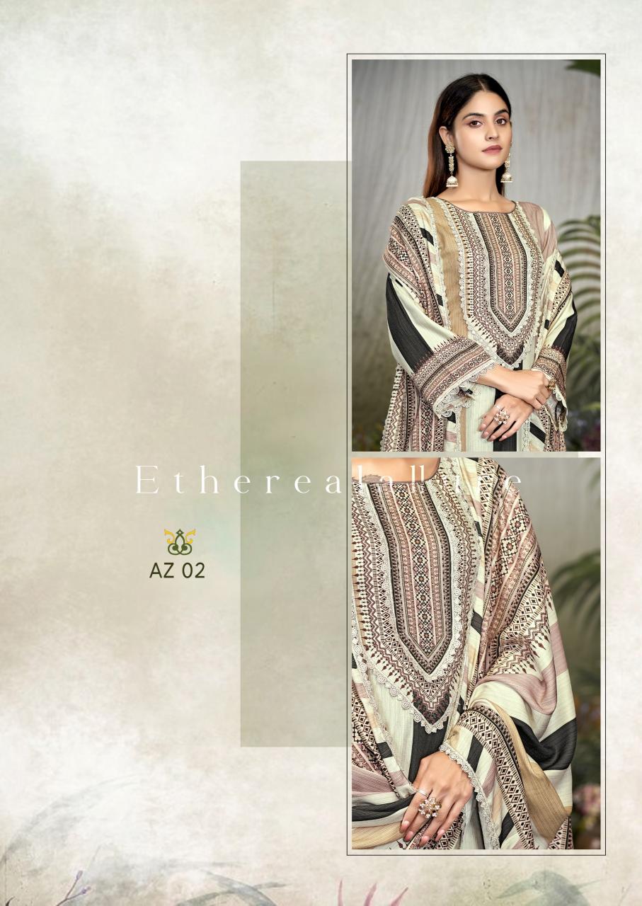 The Hermitage Shop Azaa Vol 2 unstitched salwar kameez wholesalers in mumbai
