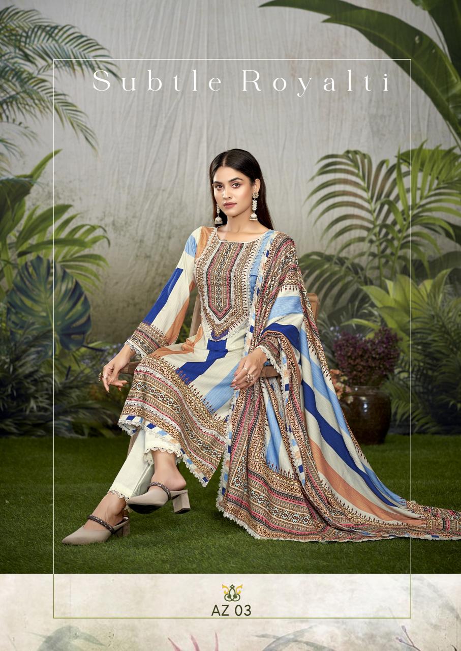 The Hermitage Shop Azaa Vol 2 unstitched salwar kameez wholesalers in mumbai