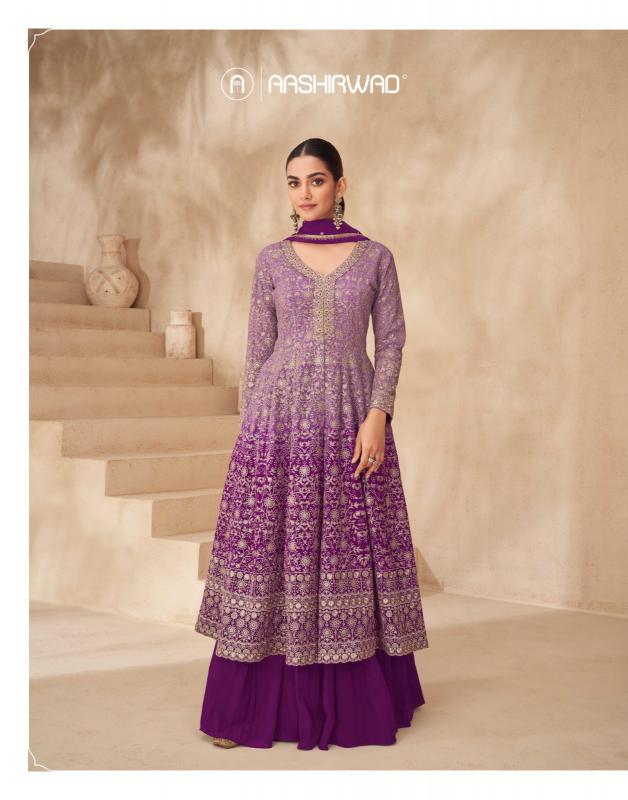 Aashirwad Gulnaaz Catalog Georgette Designer Salwar Kameez