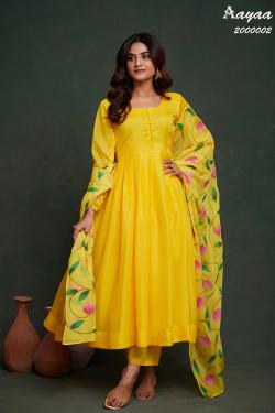 Aayaa Vol 20 Catalog Beautiful Organza designer kurtis manufacturers in surat