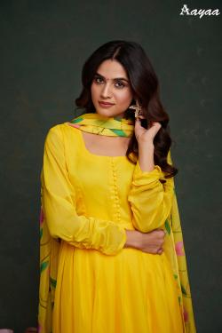 Aayaa Vol 20 Catalog Beautiful Organza designer kurtis manufacturers in surat