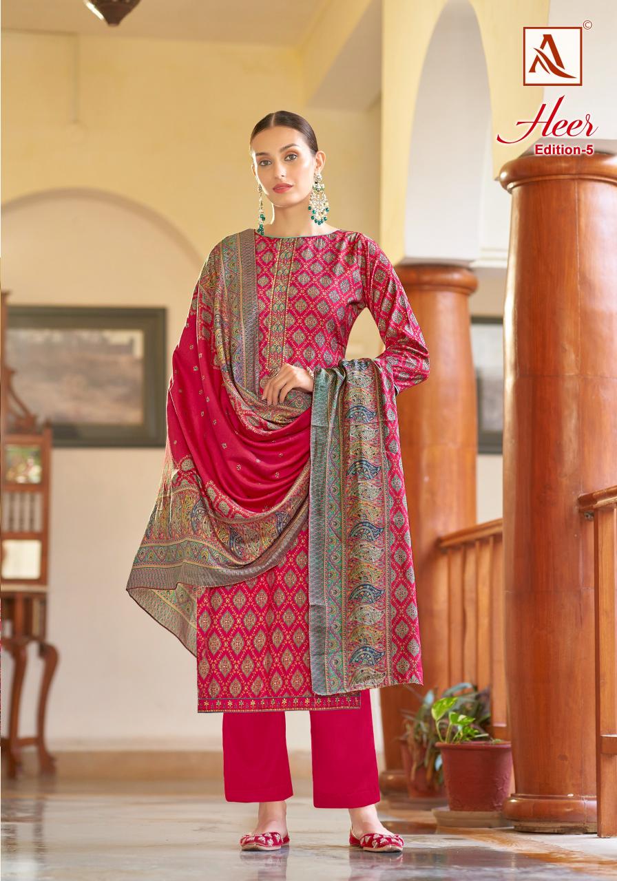 Alok Heer Vol 5 Catalog dress material wholesale market in india cheapest