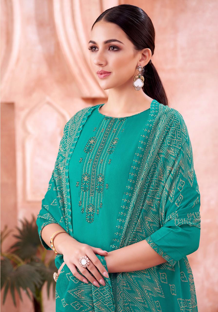 Alok Nusrat E Patiyala Vol 16 Catalog dress material wholesale shops in delhi