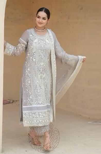 Anamsa 621 Georgette Embroidered wholesale original pakistani suits on line