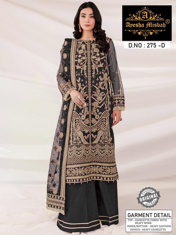 Ayesha Misbah 275 Catalog Georgette winter suits ethnic pakistani