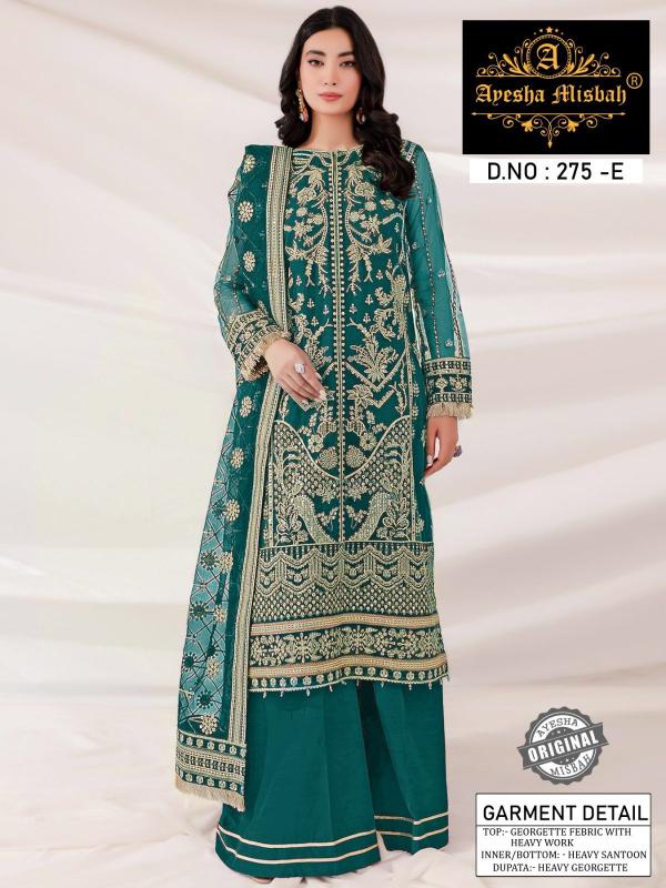 Ayesha Misbah 275 Catalog Georgette winter suits ethnic pakistani