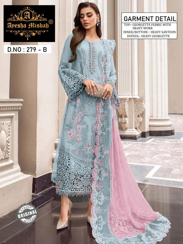 Ayesha Misbah 279 Catalog Georgette pakistani net suits