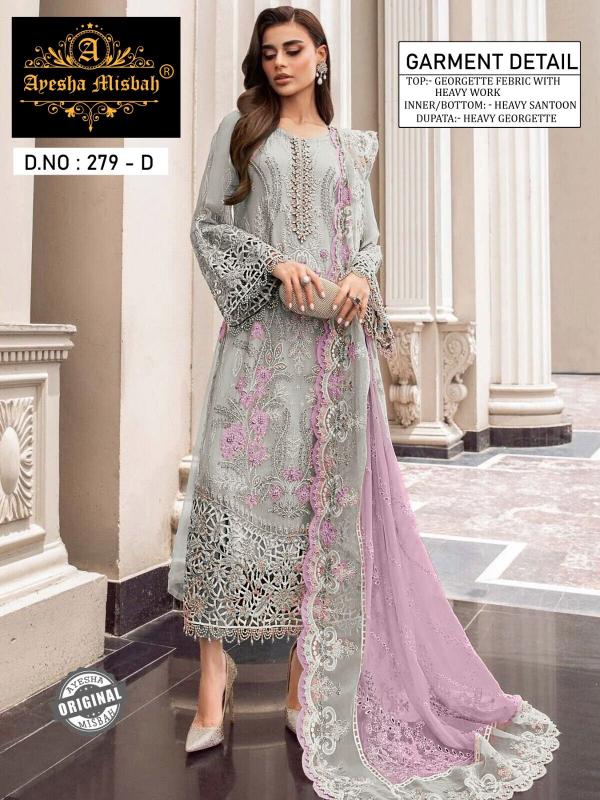Ayesha Misbah 279 Catalog Georgette pakistani net suits