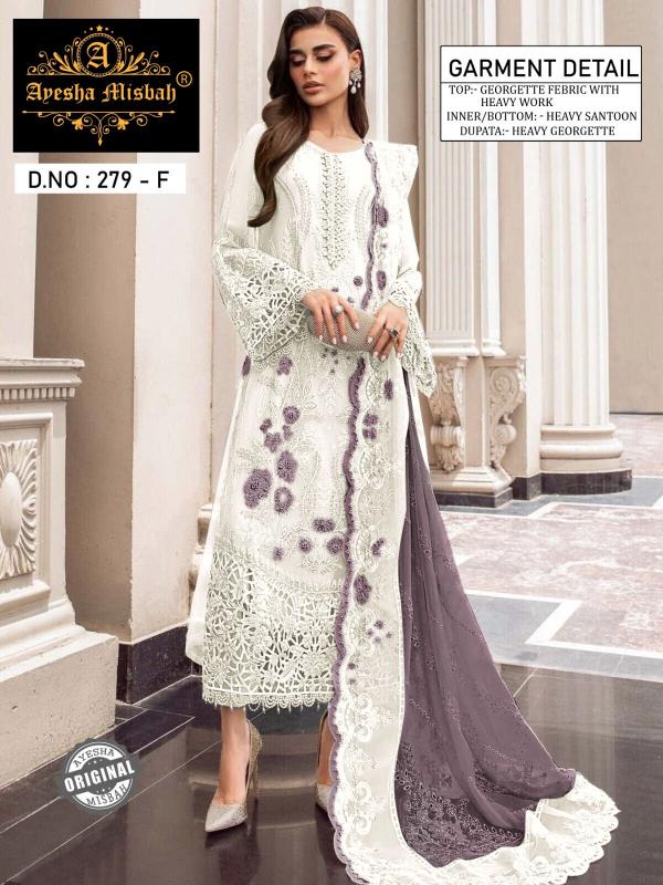Ayesha Misbah 279 Catalog Georgette pakistani net suits