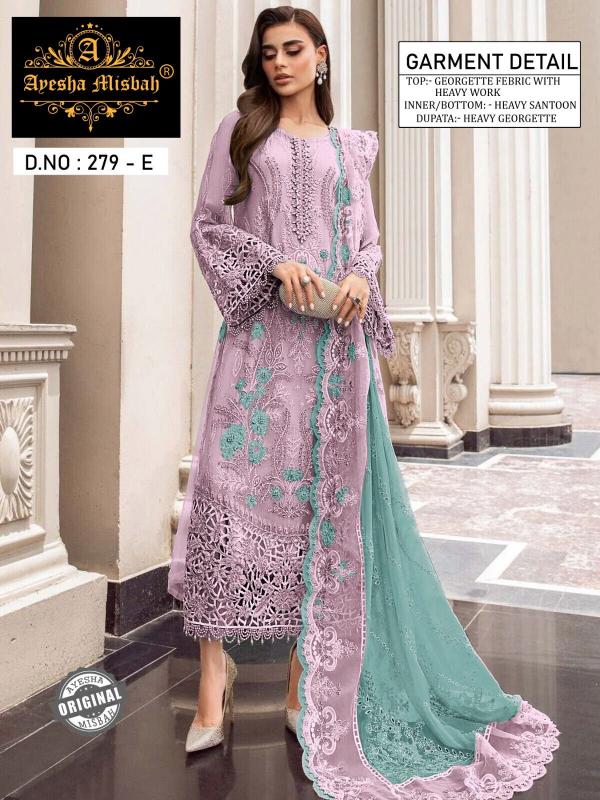 Ayesha Misbah 279 Catalog Georgette pakistani net suits