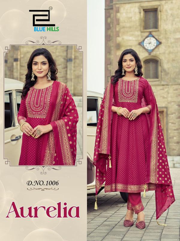 Blue Hills Aurelia Catalog kurti boat neck designs catalogue