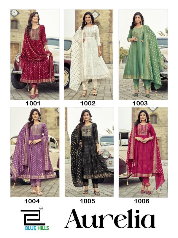 Blue Hills Aurelia Catalog kurti boat neck designs catalogue
