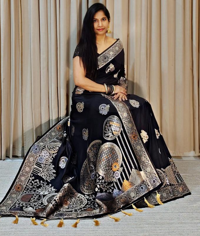 Dazira Komal Vol 1 Soft Banarasi Khadi Georgette Silk Saree Wholesale Catalog