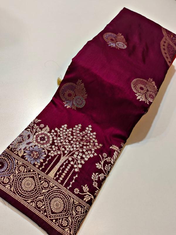 Dazira Komal Vol 1 Soft Banarasi Khadi Georgette Silk Saree Wholesale Catalog