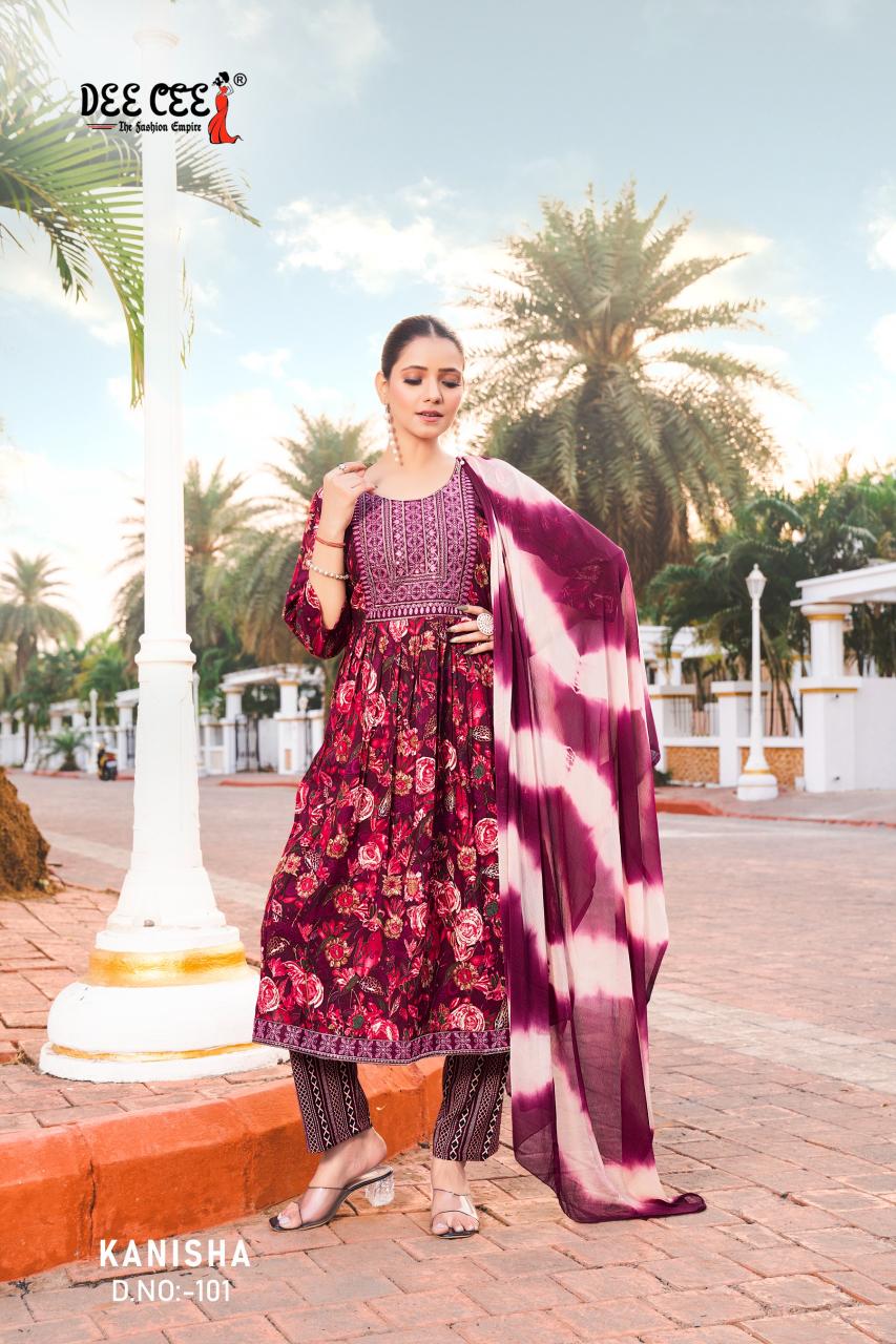 Deecee Kanisha Catalog kurtis manufacturing in polarish parvat patiya surat
