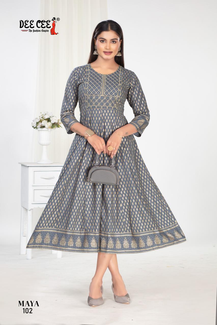 Deecee Maya Catalog kurti fabric manufacturer in surat