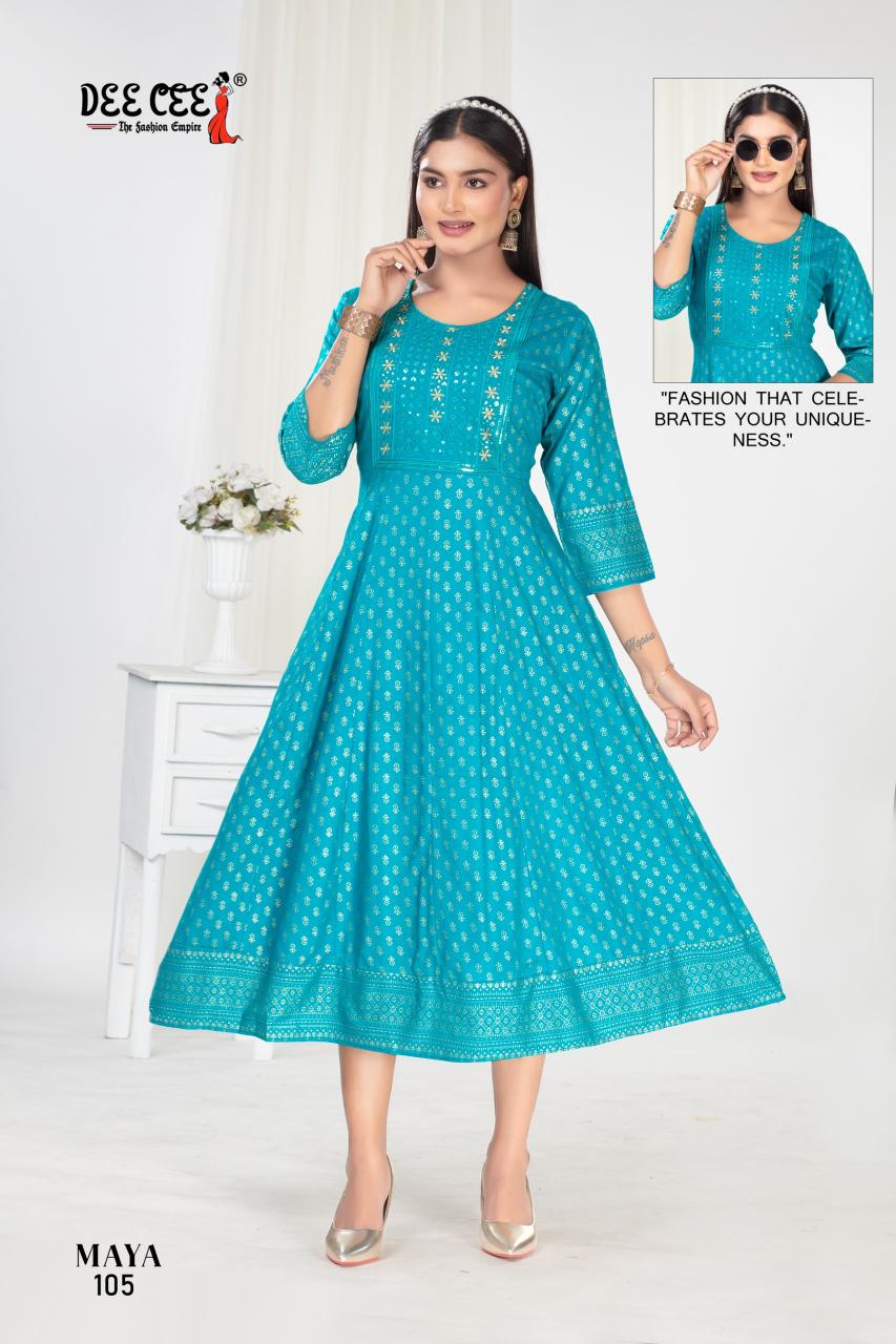 Deecee Maya Catalog kurti fabric manufacturer in surat