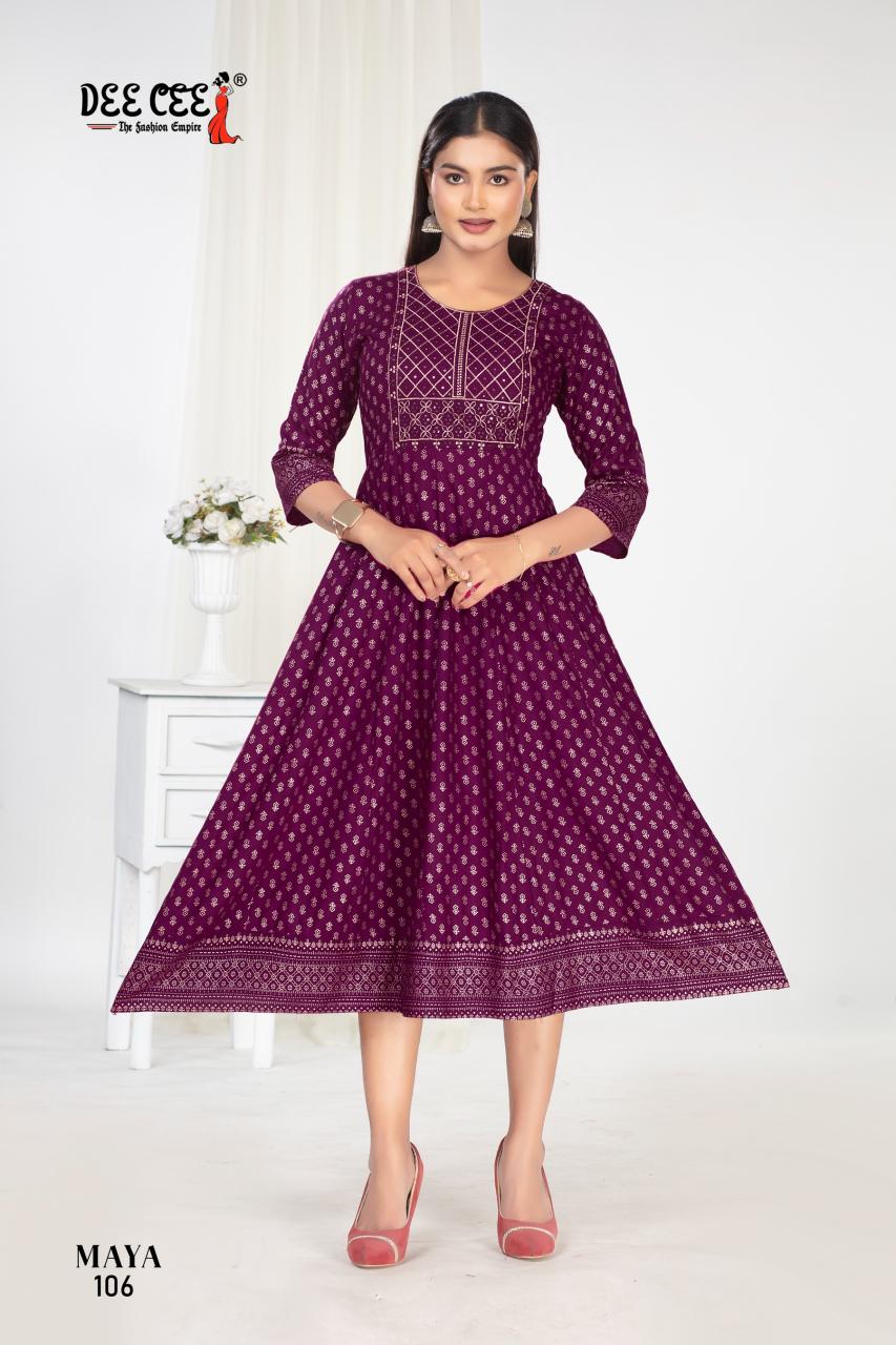 Deecee Maya Catalog kurti fabric manufacturer in surat