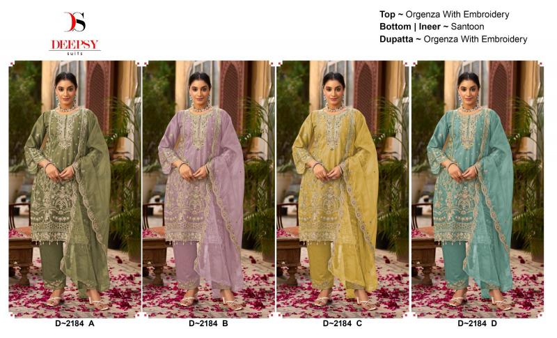 Deepsy 2184 ABCD Catalog pakistani salwar suits images