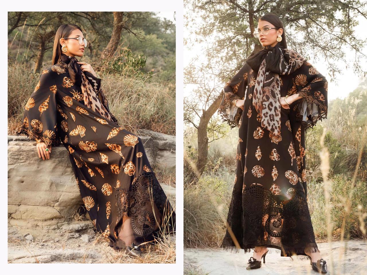 Deepsy Maria B Mprints 25 Catalog pakistani cotton dupatta suits