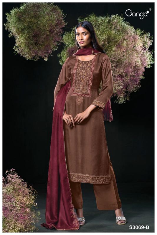 Ganga Ojal 3069 indian salwar kameez wholesaler