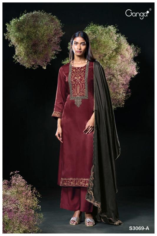 Ganga Ojal 3069 indian salwar kameez wholesaler