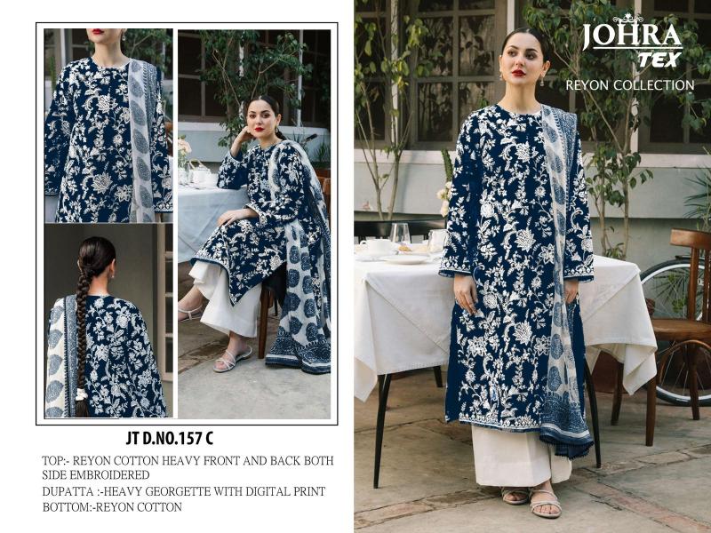 Johra Tex 157 ABCD Embroidered Pakistani suit design