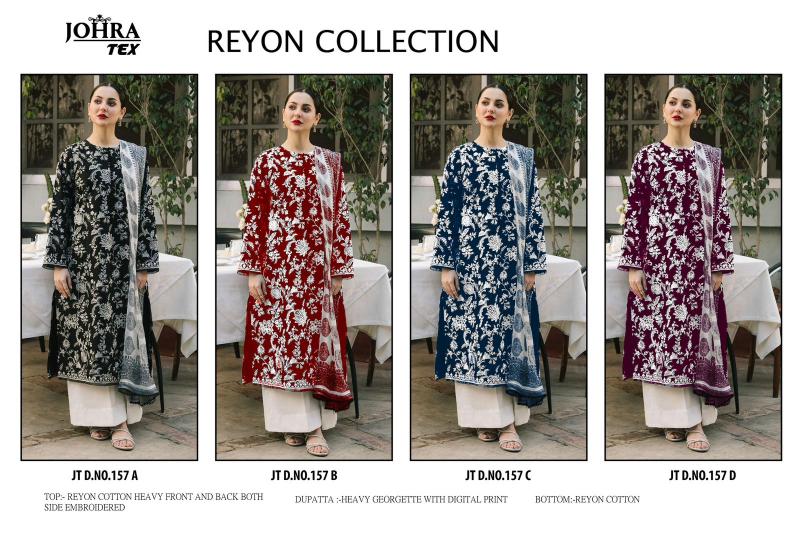 Johra Tex 157 ABCD Embroidered Pakistani suit design
