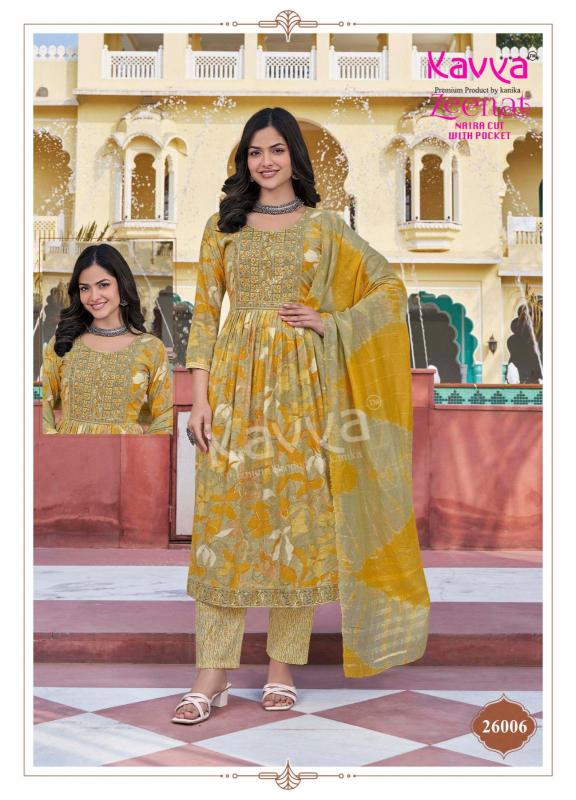 Kavya Zeenat Vol 26 Nayra cut Kurti Wholesale Catalog