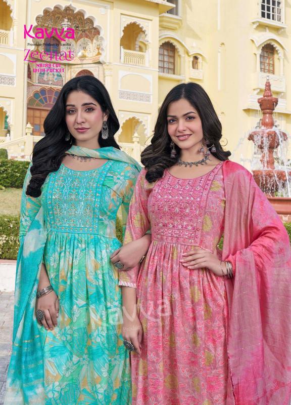 Kavya Zeenat Vol 26 Nayra cut Kurti Wholesale Catalog