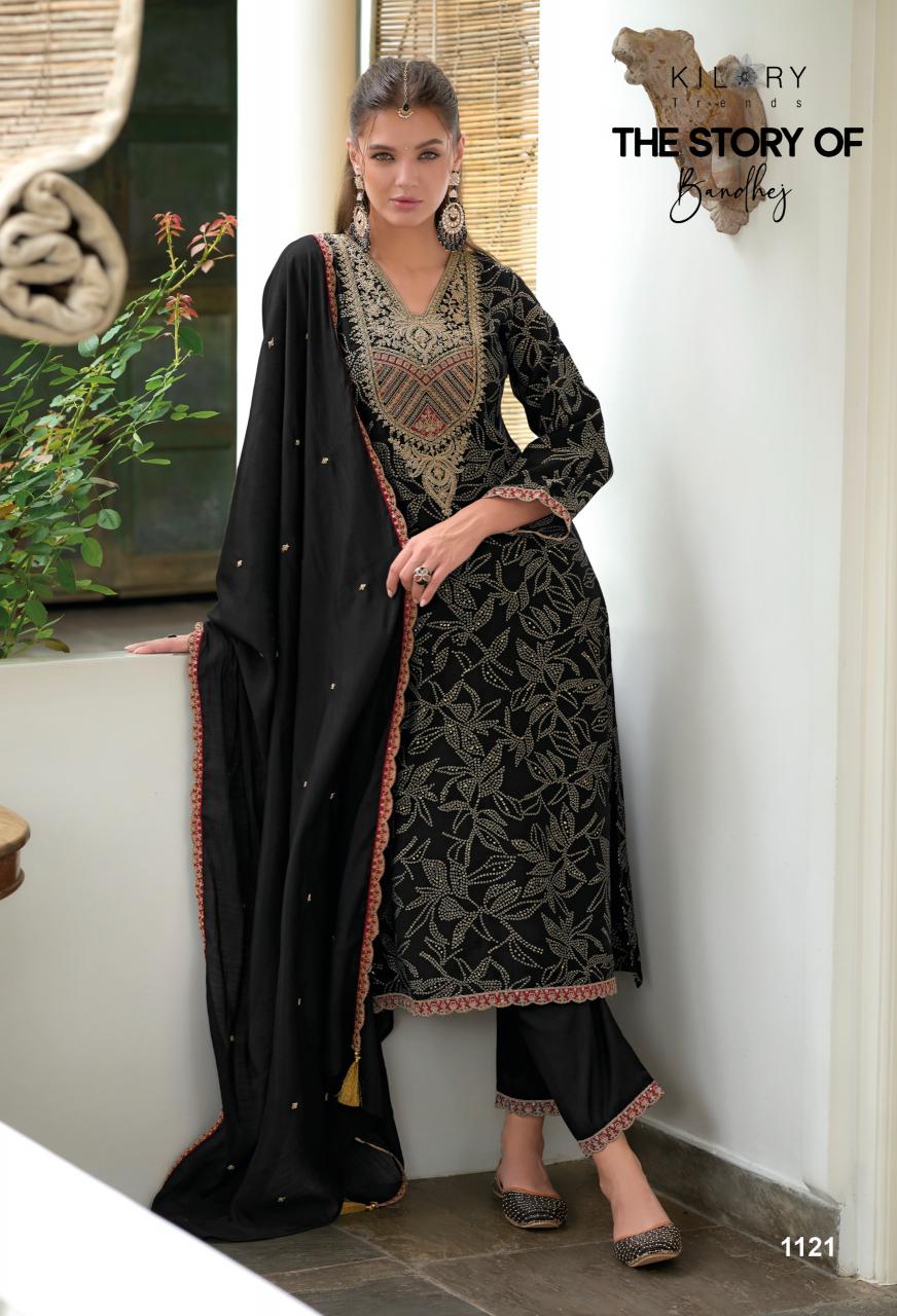 Kilory The Story Of Bandhej work salwar kameez wholesale